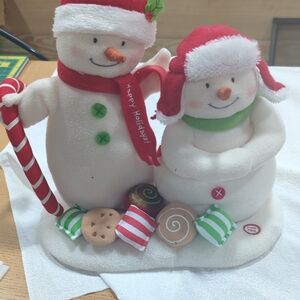 Hallmark Snowman Duo with Red and Green Accents